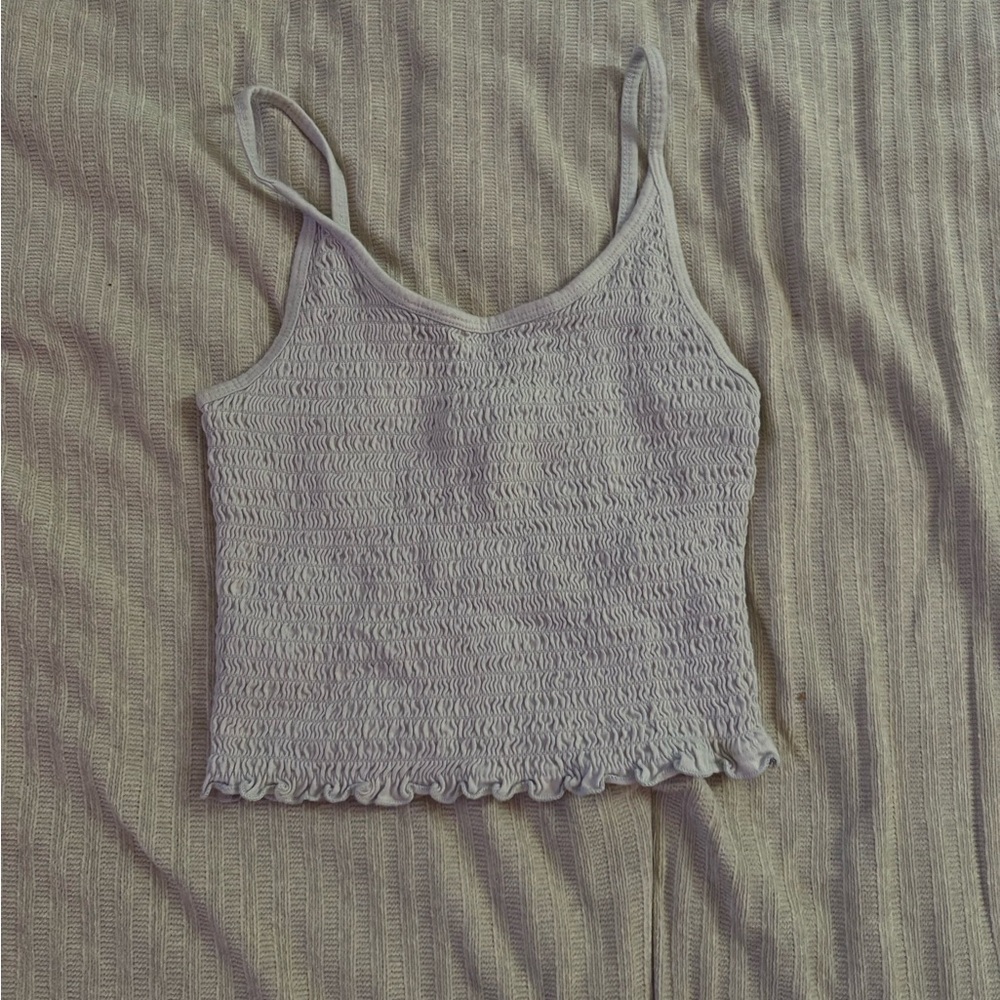 Cropped Gray/blue Hollister Tank top